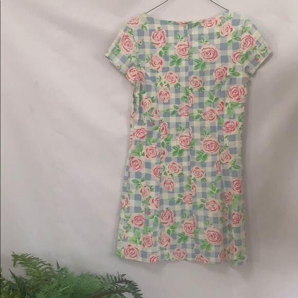 LILLY PULITZER FLORAL LINEN DRESS‎ SIZE 4 - Picture 4 of 11